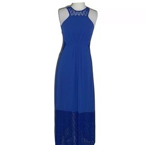 Trendology Womens Dress S Royal Blue Maxi